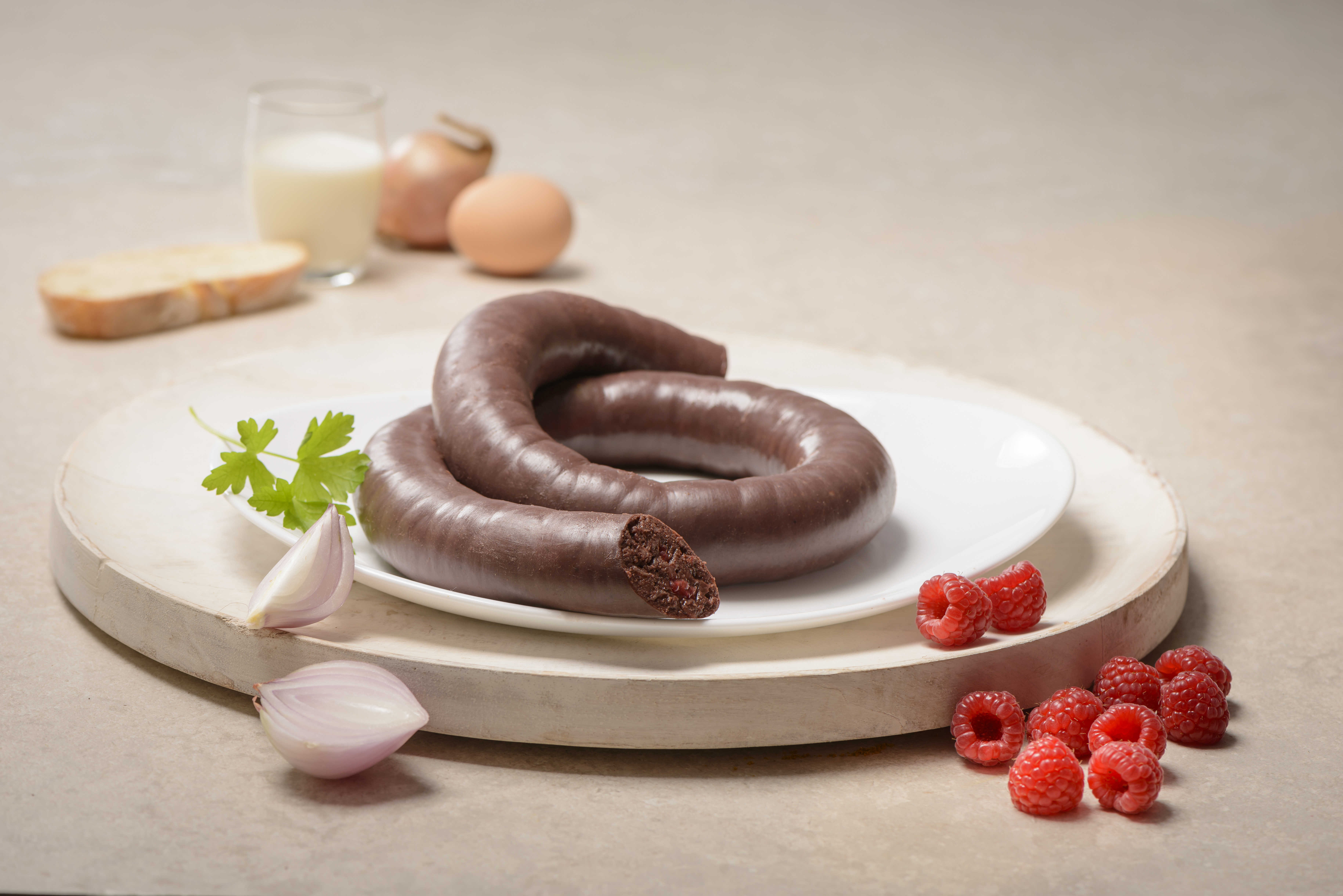 boudin noir aux framboises